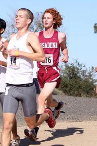 Photo--file picture from last year of Will Zentmyer, PCC's top runner at the season-opening CSU Fullerton meet