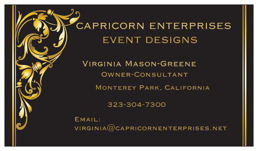 Official Capricorn business card