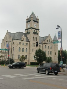 The Watkins Museum, formerly a bank, displays many exhibits of Lawrence's past.