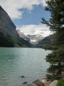Another view of Lake Louise from the trail that circumnavigates the lake.