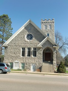 The church in Sturgeon Bay where the well-known hymn, "The Old Rugged Cross" was written.