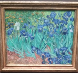 The painting of Irises by Vincent Van Gogh is one of our favorites.
