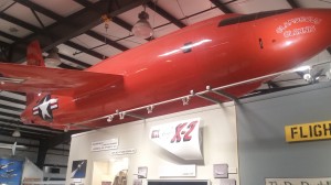 The famous Bell X-1 is now displayed in the Edwards Museum.