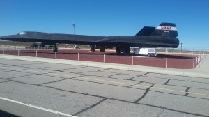 Another view of the SR-71 holder of the world's speed record.