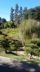 The Japanese Garden is very relaxing to look upon. Note the rainbow bridge over the pond.