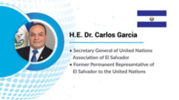 Dr. Carlos Garcia, Secretary-General of the UN Association of El Salvador and former Ambassador of El Salvador to the UN, stated that “The main concept of the culture of peace was to create in the mind of people peace.”