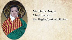 Chief Justice Duba Dukpa of Bhutan’s High Court reminded people of the brevity of human existence and encouraged them to do good deeds.