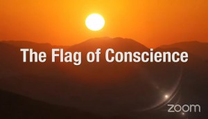   The event concluded with an uplifting song titled “The Flag of Conscience,” encouraging people to follow their conscience to move toward a brighter future while working together to protect human rights and create a peaceful world.