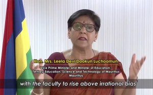 Vice Prime Minister of Mauritius Leela Devi Dookun Luchoomun stated that it is more important than ever to discuss the issue of conscience today.